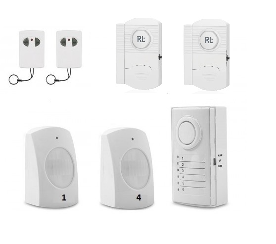 Sistem alarma wireless antifurt klausstech, 6 senzori, telecomanda